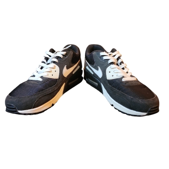 NIKE AIR MAX 90 ID BLACK WHITE SIZE MENS 9.5 [931902-992] NIKEiD custom Real Ego - Picture 7 of 8